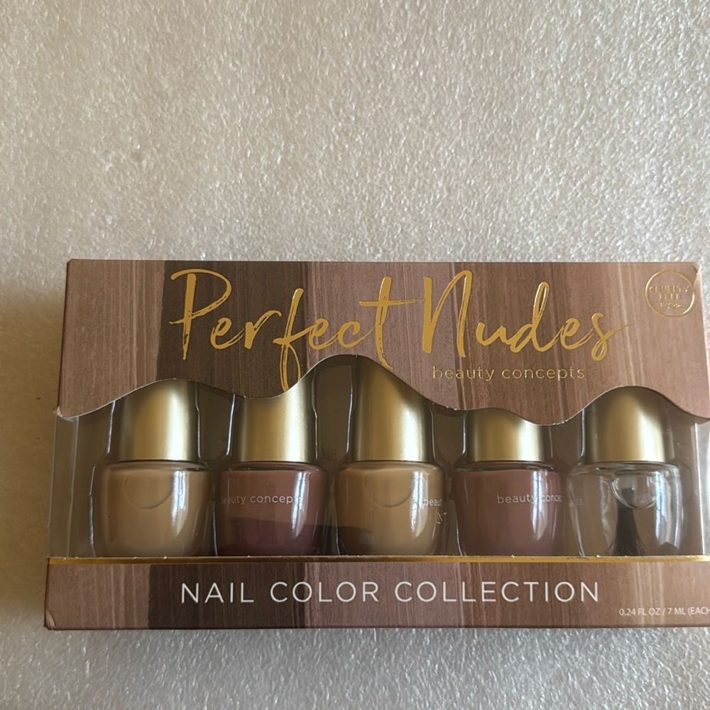 Perfect Nudes Nail Color Collection-5 bottles -1 pack
